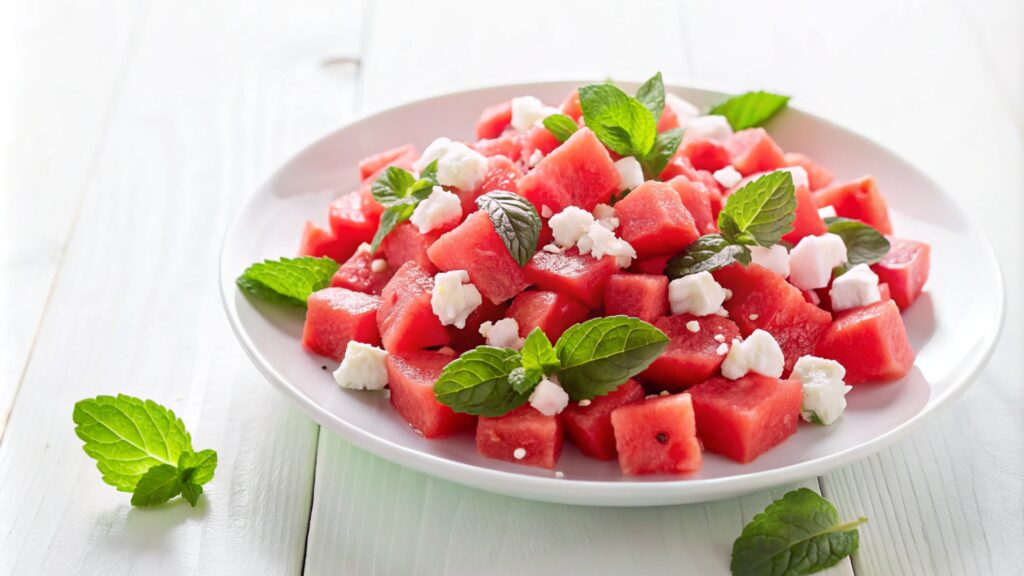 Foto Melonen-Feta-Salat