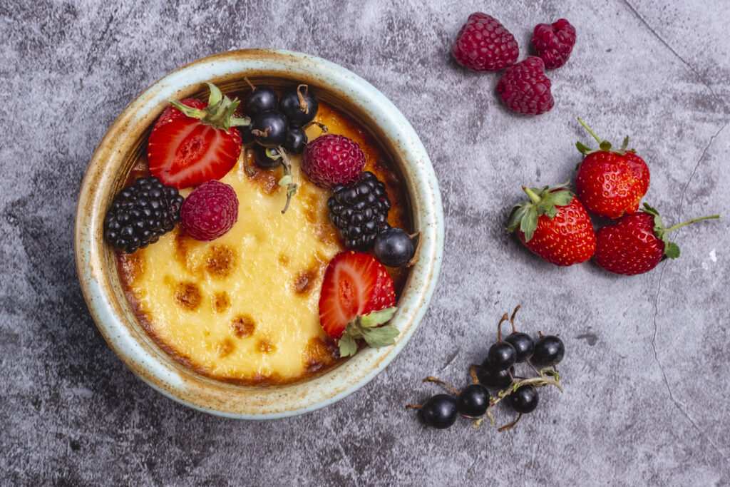 Foto Hirseauflauf mit Beeren