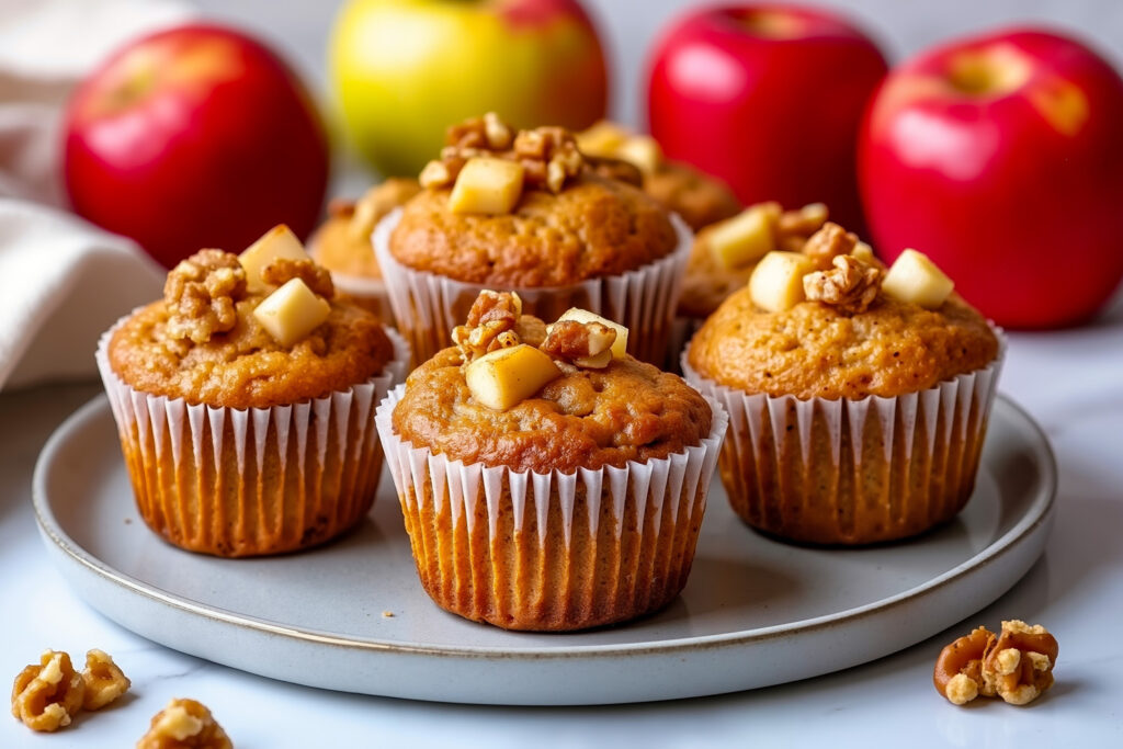 Apfel-Walnuss-Muffins